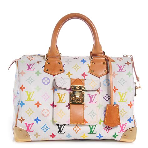 louis vuitton speedy 30 multicolor white|louis Vuitton Speedy 30 dimensions.